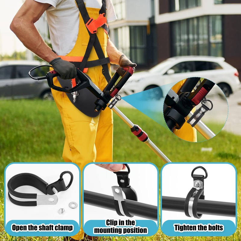 Threlaco 2 Set Trimmer Shoulder Strap Padded Belt Universal Adjustable