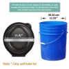 Sailortenx Bucket Toilet Seat with lid,5 Gallon Luggable Loo Bucket