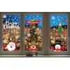 CCINEE 8 Sheet Christmas Snowflake Window Cling Stickers for Glass,