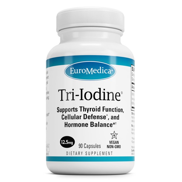 Euromedica EuroMedica Tri-Iodine - Support Thyroid Health - Aids Hormone