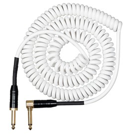 Cascha Advanced Line Guitar Cable Curly, White, 6 m