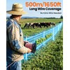 Epoify Electric Fence Polywire Kit, 500m/1650FT with 50 Insulators &