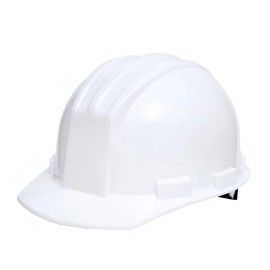 Safe Handler Impact Pro Safety Hard Hat | 4 Point Ratchet Suspension Helmet, White, 1 Pc