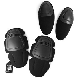 SHENKEL Crye Type Elbow & Knee Pads G2 (BK Black) Knee Pads Elbow Pads Replacement Pads BDU Protector Protection sabake – SURVIVAL Game