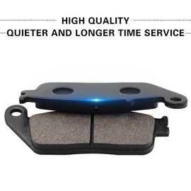 Brake Pads Front and Rear for VTX1300 VTX 1300 Retro/C/R/S 2003-2006, Shadow Sabre 1100 VT1100C2, Shadow 1100 VT1100 1995-2007, ACE 1100 VT1100T, VTX 1300S Retro/C/R/T 2003-2013