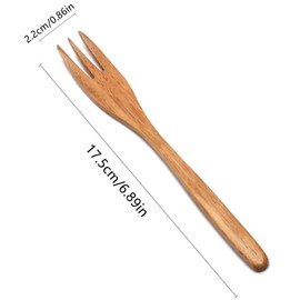 DKJEkdje Wood Fork for Cooking, Meat Serving Forks Salad Servers Spaghetti Forks for Eating Cooking
