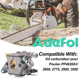 Carburetor for Husqvarna 36 41 136 137 141 142 Chainsaw, ADEFOL Spare Parts Engine Accessories OEM Part Number WT-834 Carburetor Repair Kit