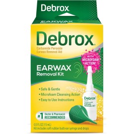 Debrox Ear Wax Removal Kit - Includes Bulb Syringe and 0.5 Fl Oz Removal Drops