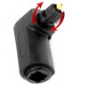 kenable Optical Socket to Rotating Right Angled Plug TOS TOSLink
