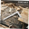 OHPHCALL 2pcs Sturdy Metal Ruler 45/90 Degree Angle Layout Tool