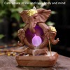 Incense Burner Backflow Waterfall Incense Holder Home Decorations with LED