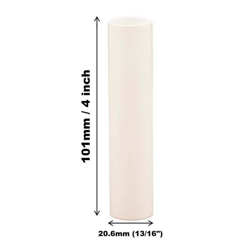 Creative Hobbies 4 Inch Tall Cream Plastic Candle Covers Sleeves
