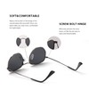 Htms Hexagonal Polarized Sunglasses for Men Women Trendy Metal Frame