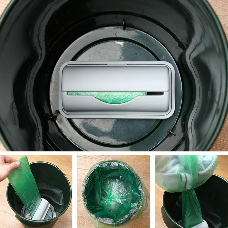 Walquicks 3 Pcs Garbage Bag Storage Box Trash Bag Plastic