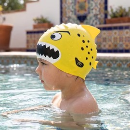 Toddmomy Gorro De Natación De Silicona Gorro De Ducha Gorro De Baño De Dibujos Animados Niebla Gorro De Ducha Reutilizable Tapones para Los Oidos para