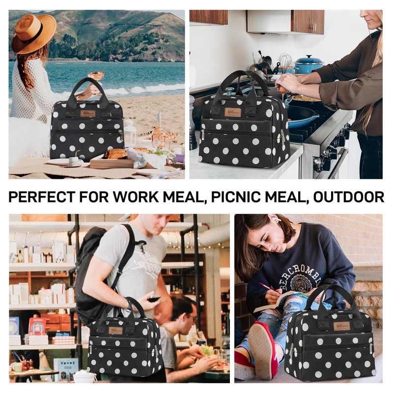 HOMESPON Lunchtasche Isolierte Kühltasche mit großer Kapazität und wasserdichtes Material.