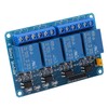 2PCS 4 Channel Relay Module Optocoupler Isolation ABS Solid State