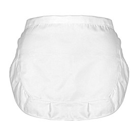 Psyqtsuary Half White Apron, Maid Costume Aprons, Adjustable Frilly Waiter Apron, Women Cosplay Waist Aprons, for Kitchen Cooking Baking Restaurant Hotel Coffee Shop