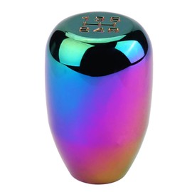 Universal Gear Shift Knob Head 5 Speed Metal Manual Gear Shift Car Shift Knob Head Shift Lever Multicolor Optional Vehicle Parts Replacement with 3 Adapters 8/10/12mm (Colorful)