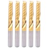 5pcs Spiral Router Bit High Speed Steel Milling Cutter CNC
