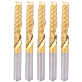 5pcs Spiral Router Bit High Speed Steel Milling Cutter CNC End Mill Set 6 X 32 X 60mm
