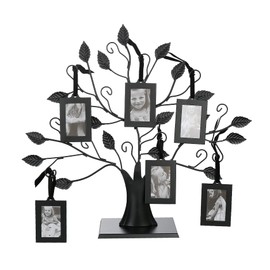 Photo Tree For Multiple Picture Frames - Sits Elegantly on a Tabletop (Medium - 6 Frames)