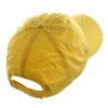 Low Profile Dyed Cotton Twill Cap - Yellow OSFM
