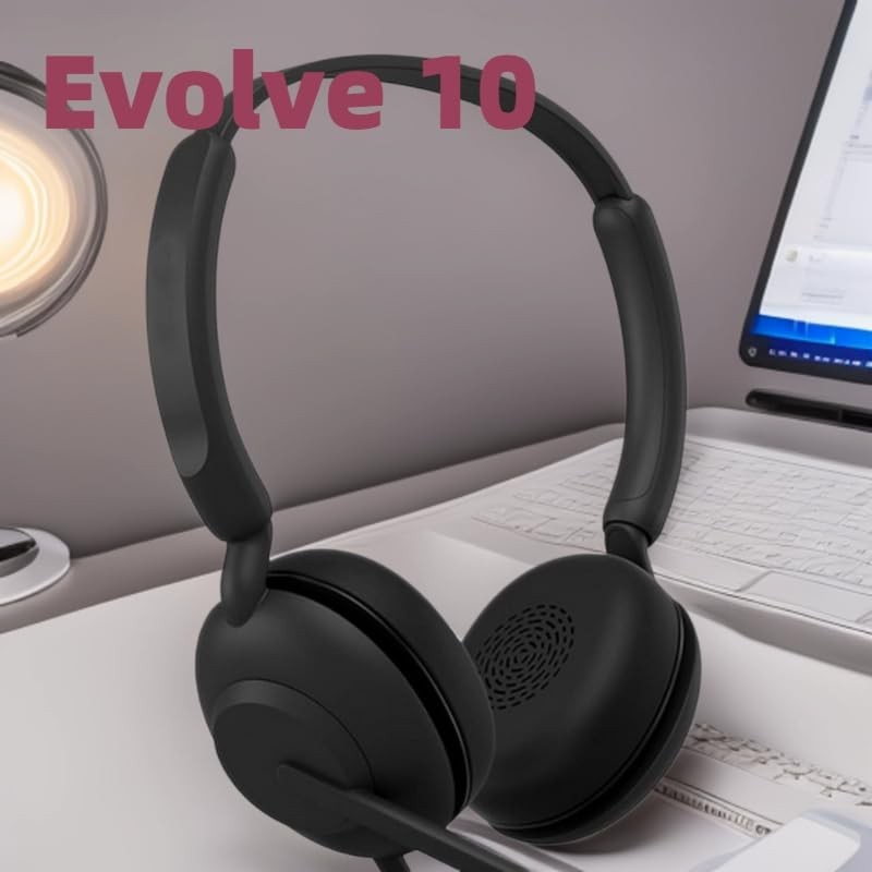 Evolve Replacement Ear Pads Compatible with Jabra Evolve 10 Wired