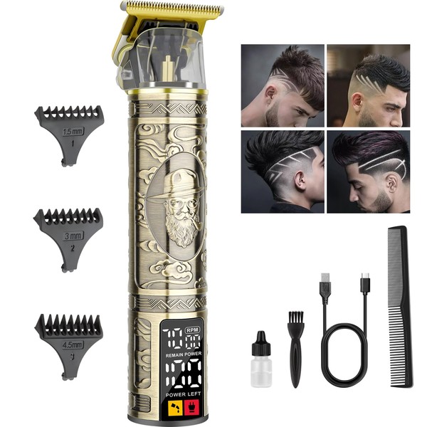 LQT Barber Clippers for Man Cordless T-Blade Trimmer Professional Haircut