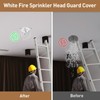 8 Pcs White Fire Sprinkler Head Guard Cover,Durable Fire Spirnkler