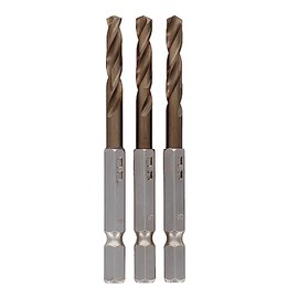 Sankyo Corporation CUSTOM KOBO CCB-357 3-Piece Short Size Cobalt HSS Steel Drill Blade Set, 0.2 inches (5.0 mm), Pack of 3