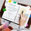 Cartoon Magnetic Clips (Set of 6) – Acrylic Cute Binder
