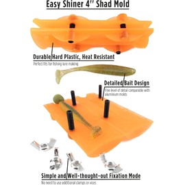 Soft Plastiс Mold Lure Making Injection Molds Fishing Lures Keitech Easy Shiner 4'' Plastic