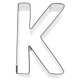 Birkmann 1010711510 Letter K Cookie Cutter, 6 cm, 5 x 3 x 2 cm Plastic Grey