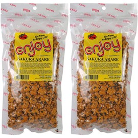Enjoy Sakura Arare Rice Crackers, 8 Ounce Pack of 2