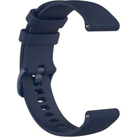 LinnaLove 16mm-20mm silicone Replacement watch band with Quick Release for Smart watch and id Bracelets-Blue-16