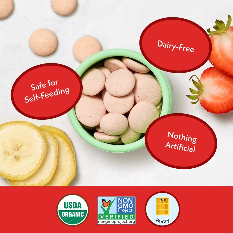 Once Upon A Farm Organic Coconut Melts with Probiotics, Strawberry