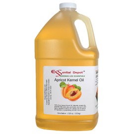 Apricot Kernel Oil - 1 Gallon (128 oz) - Food Grade - Safety Sealed HDPE Container with Resealable Cap - 100% Pure and Natural for Hair, Skin, Massage, and Cooking