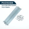 TUCKBOLD Bicycle Spokes Bicycle Wheel Spokes Silver Tone Nipple 1