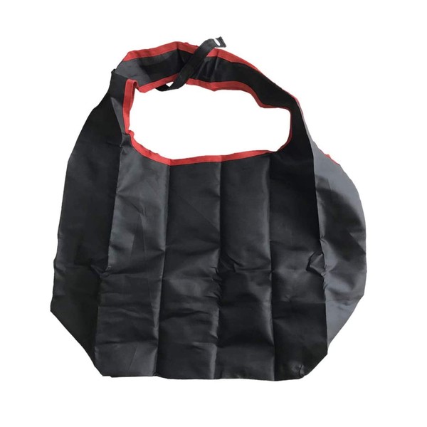 Daiwa Bussan Eco Bag, Portable, Thick My Bag, Black x Red Border, 3.7 gal (12 L), Plastic Bag, Foldable, Convenience Store Bag, Lightweight, Shopping Bag, Thick, Compact, Small, Simple, Gusset, Button