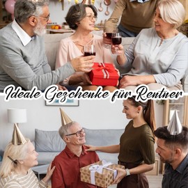 HONMOK Pensioner Gift, 2 Pairs Funny Pension Socks with Saying "Wenn du das hier liest bin ich im Ruhestand, Farewell Gift, Retirement Entry Gift Ideas for Retirees, Colleagues, Colleagues, Men,