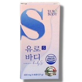 Eurobody S Artichoke Bergamot 45 tablets, 600mg for 15 days, 1 box / 유로바디 S 정 아티초크 베르가못 45정 15일분 600mg 1박스
