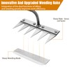 Garden Rake, Multi-Purpose Garden Weed Tool, Weed Hoe, Portable Weed