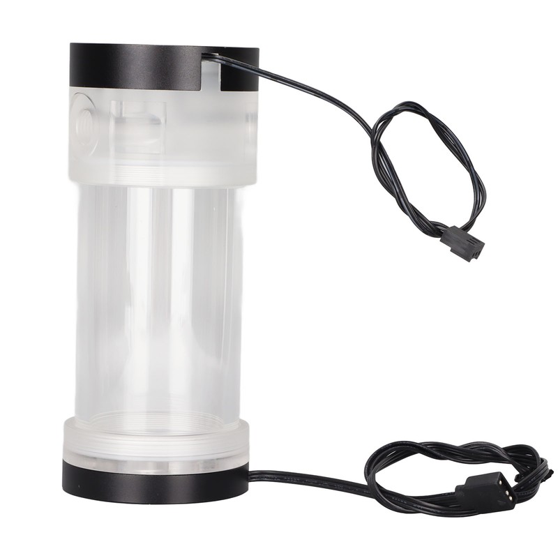Water Cooling Tank 200ML Temperature Display RGB 160mm G1/4 Cylindrical
