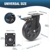 6 Inch Caster Wheels 3000lbs,Heavy Duty Casters Set of 4