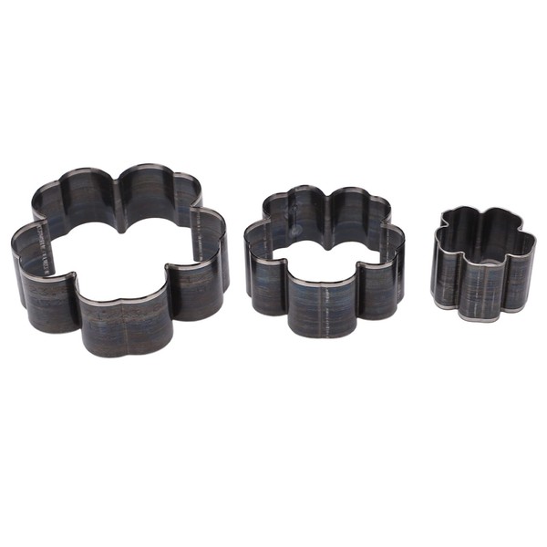 3 Pcs Leather Cutting Tools Flower Shape Die Cutting Dies