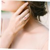 LALAFINA 10pcs Round Glass Patches Craft DIY Jewelry Materials Scratch-Resistant