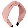 Amariver Pink Headbands for Women Wide Knotted Headband Top Knot