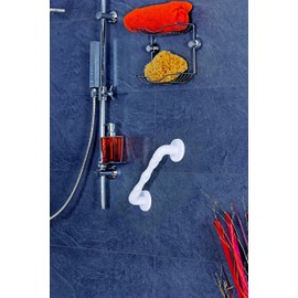 Alberts 141080 Grab Bar | Ribbed or Ergonomic | Plastic | White | Handle Length 211 mm