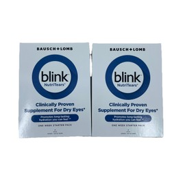 Bausch + Lomb 2x Blink NutriTears for Dry Eyes Hydration Pills Starter Pack Exp: 08/25